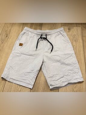 Coofandy Men's Light Gray Athletic Drawstring Shorts